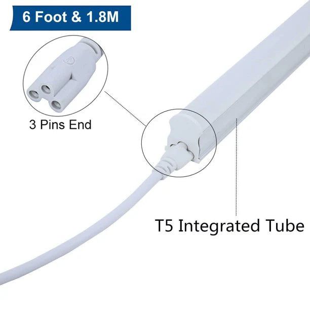 4-Pack 6FT Extension Cords for T5 T8