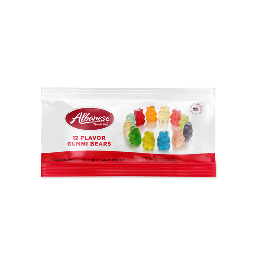 12 Flavor Gummi Bears® 2 oz Bag w/ Display Carton