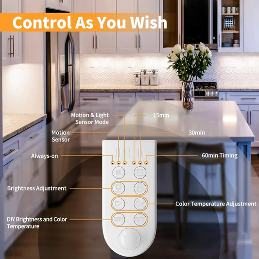 JESLED LED Light Strips for Kitchen Under Cabinets 9.8 ft.