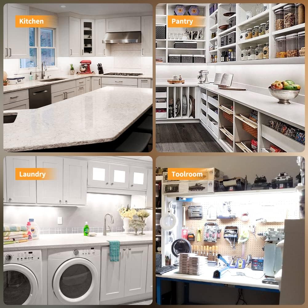 JESLED LED Light Strips for Kitchen Under Cabinets 9.8 ft.