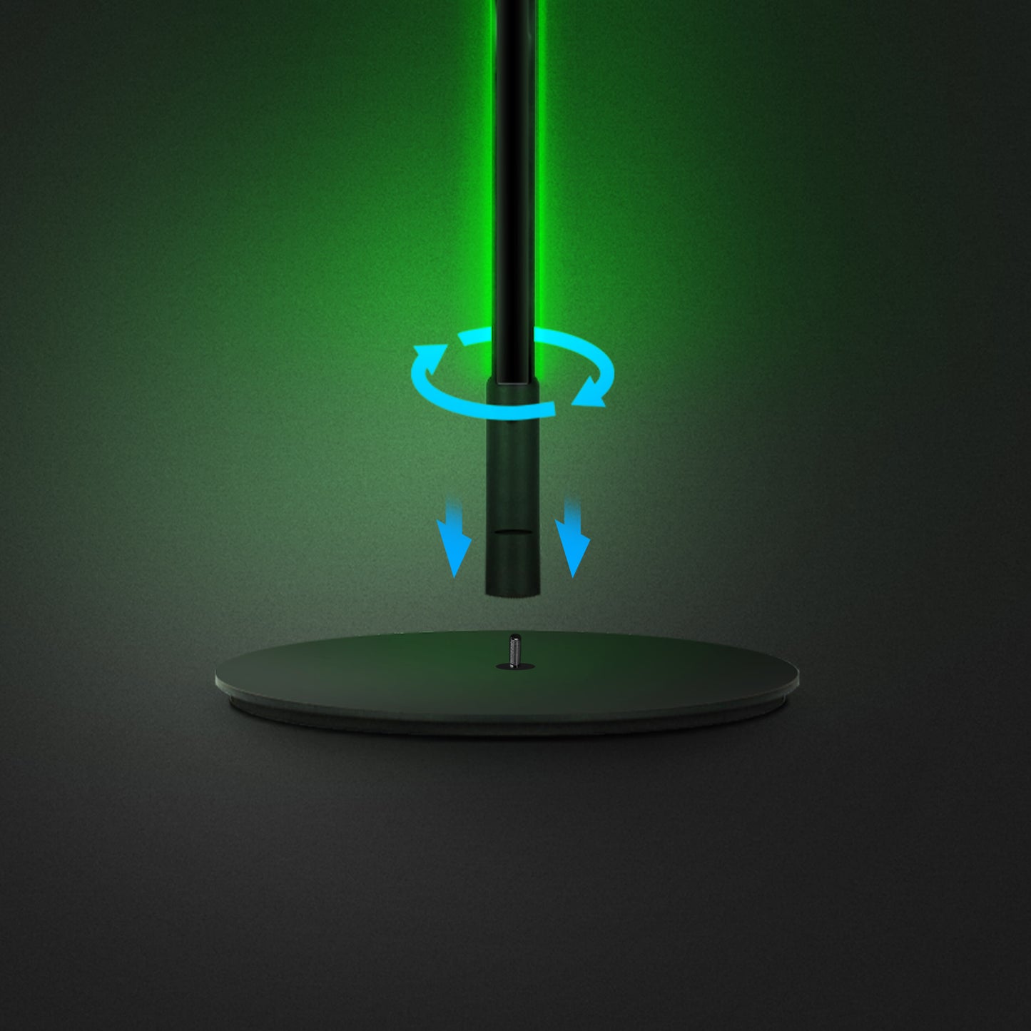 42 in. RGB Smart Wi-Fi LED Floor Lamp with Music Sync Alexa Google