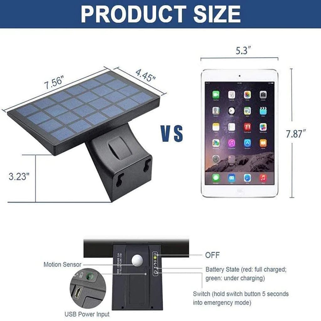 JESLED 90 LED Outdoor Solar Motion Security Light