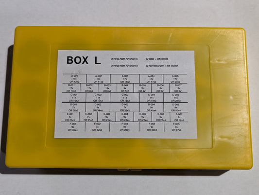 O-Ring Box L - 32 Sizes 395 Pieces