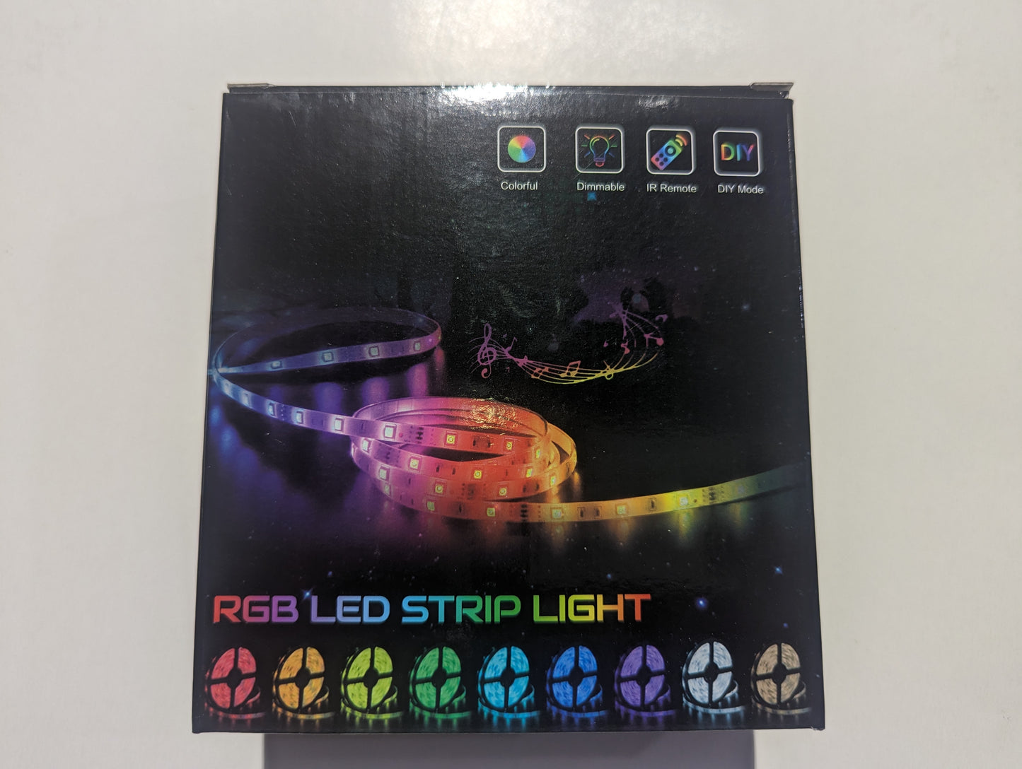 Romwish Bluetooth and Remote RGB LED Strip Lights 32.8 FT