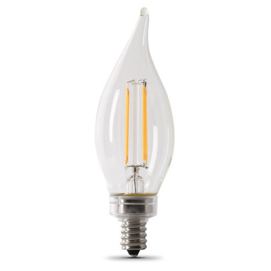 Feit Electric 3.3W (40W Replacement) 300 Lumens Daylight 5000K BA10 Dimmable Flame Tip Bulb