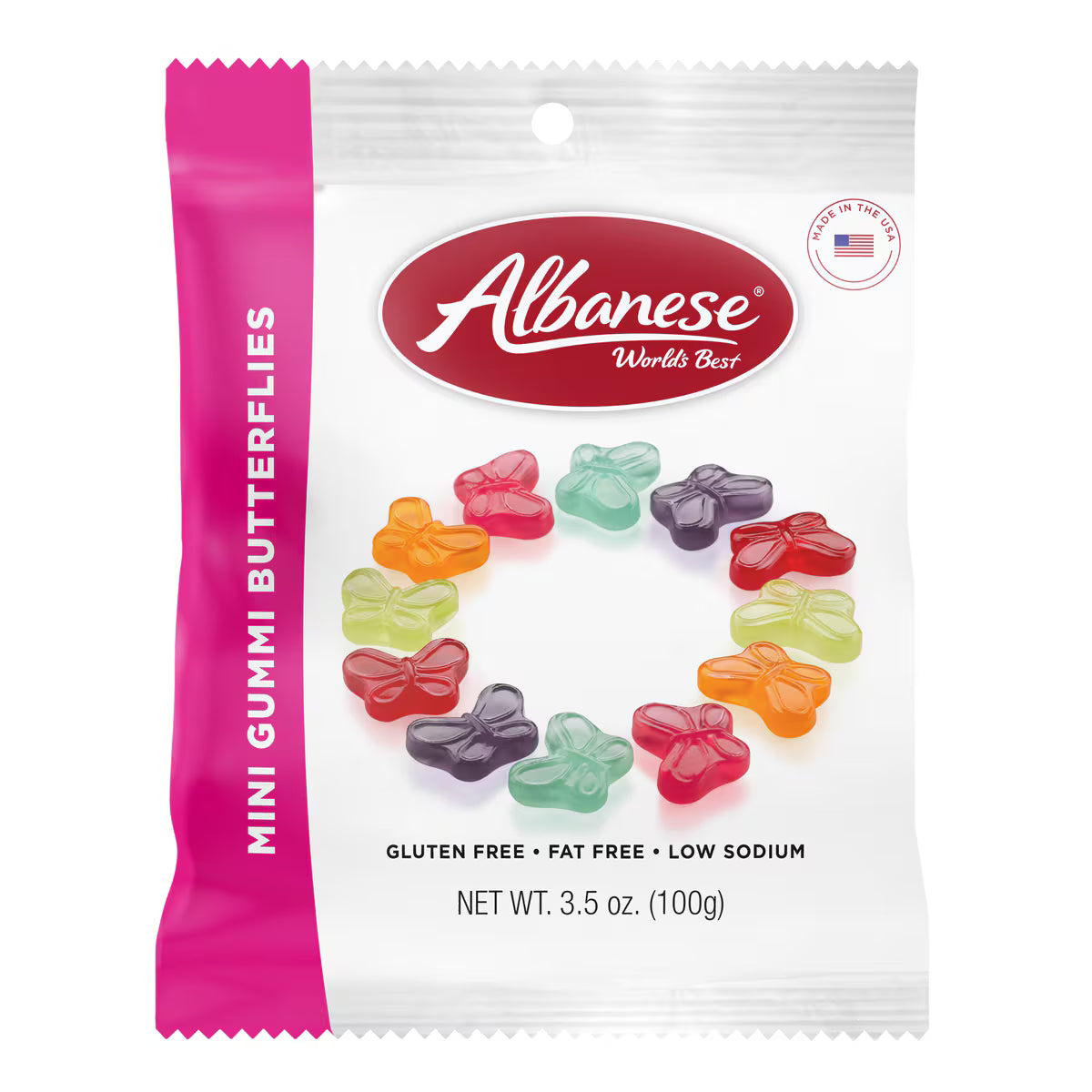 Mini Gummi Butterflies, 3.5oz Bag