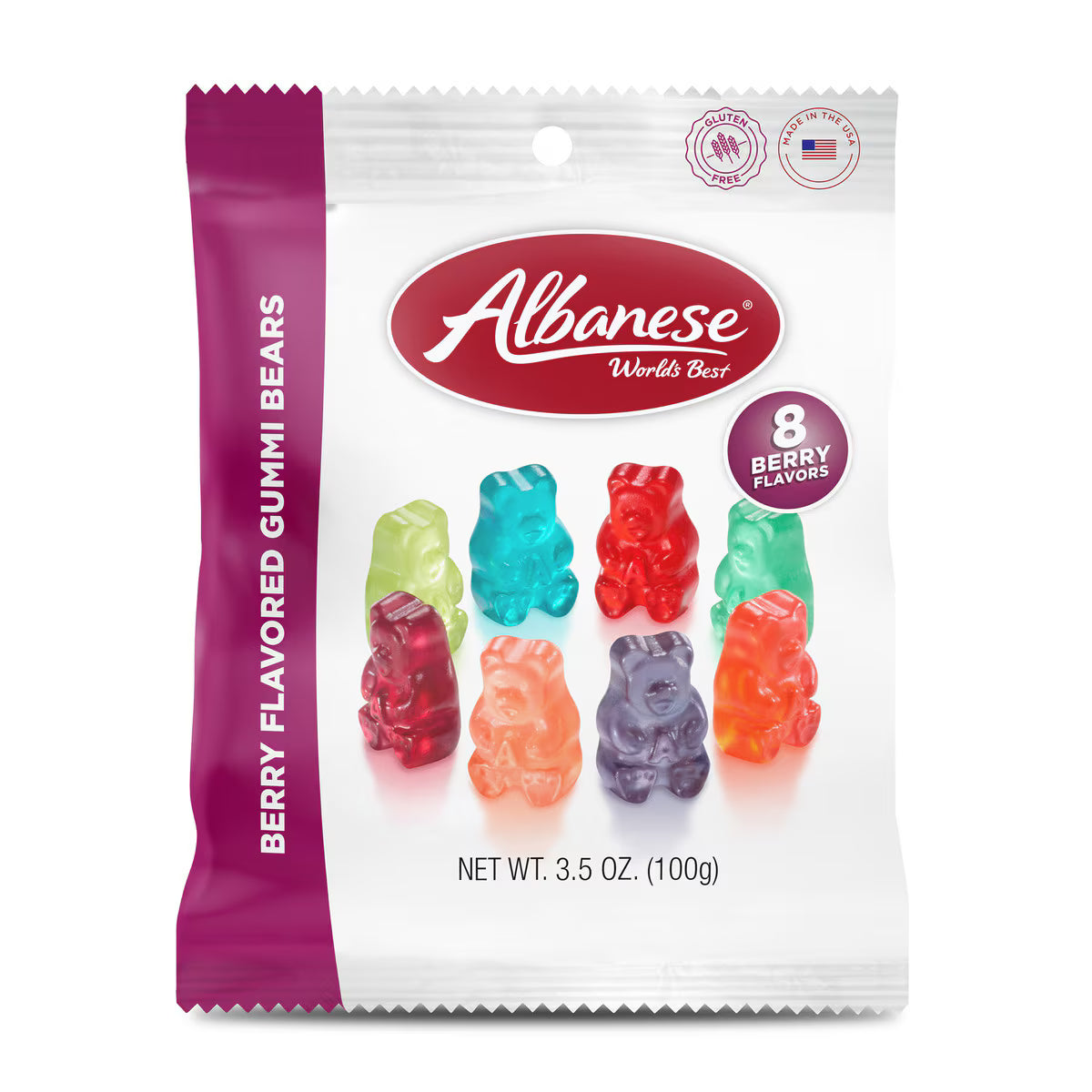 Berry Flavored Gummi Bears, 3.5oz Bag