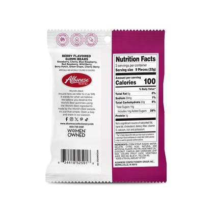 Berry Flavored Gummi Bears, 3.5oz Bag
