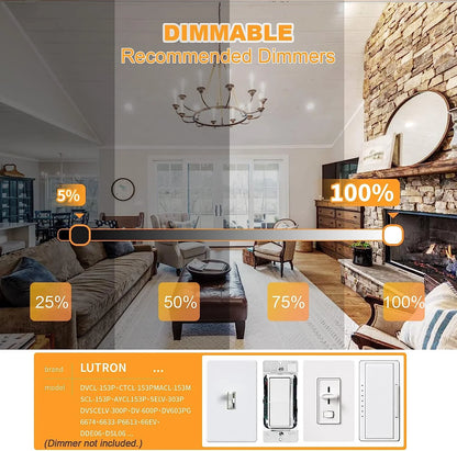 E12 Candelabra Bulb 60 Watt, Dimmable Led Chandelier Light Bulbs