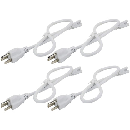 JESLED 4-Pack 3-Prong Plug T5 T8 Power Cords