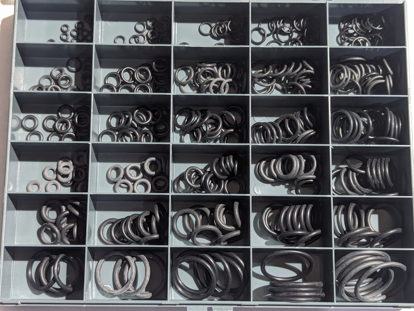 O-Ring Kit Box C - 30 sizes 425 pieces Shore 70