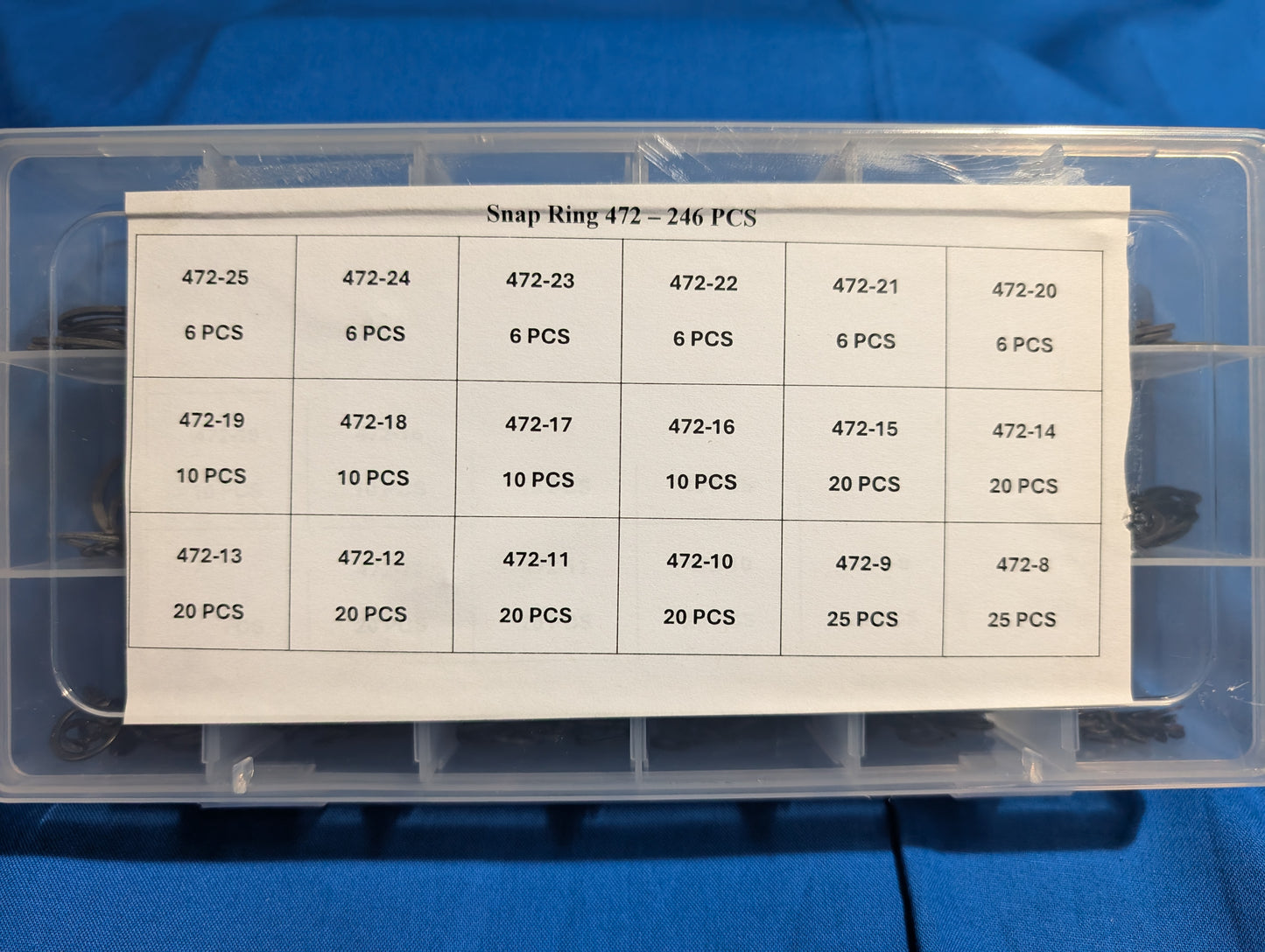 Snap Ring Set 472 Series -246 PCS