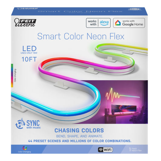 Feit Electric 10 ft. Smart Color Neon Flex Rope Light