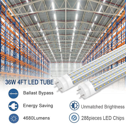 Super Bright 36W D Shape T8 4ft LED Tube Bulbs
