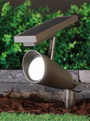 Feit Electric 8 in. OneSync Outdoor Landscape Bronze Solar Spotlight Starter Kit (2-Pack)