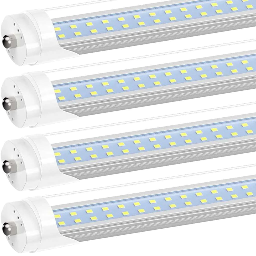 JESLED Dual Row 50W 8FT Single Pin Tube LED Bulbs