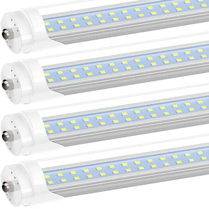 JESLED Dual Row 50W 8FT Single Pin Tube LED Bulbs